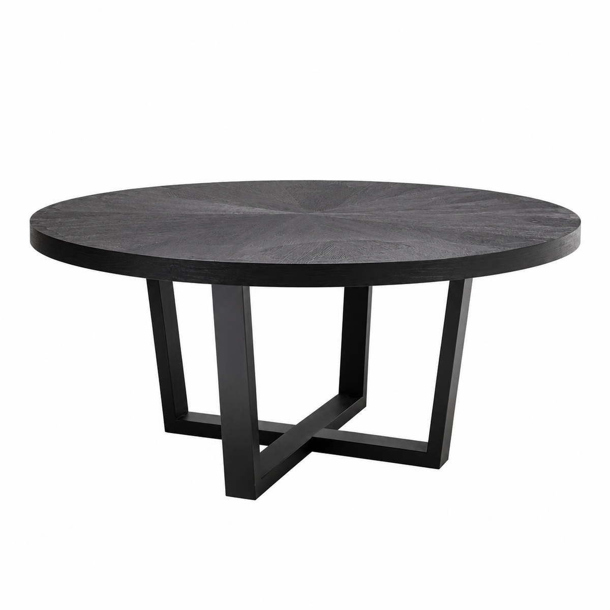 Eclipse Black Round Dining Table