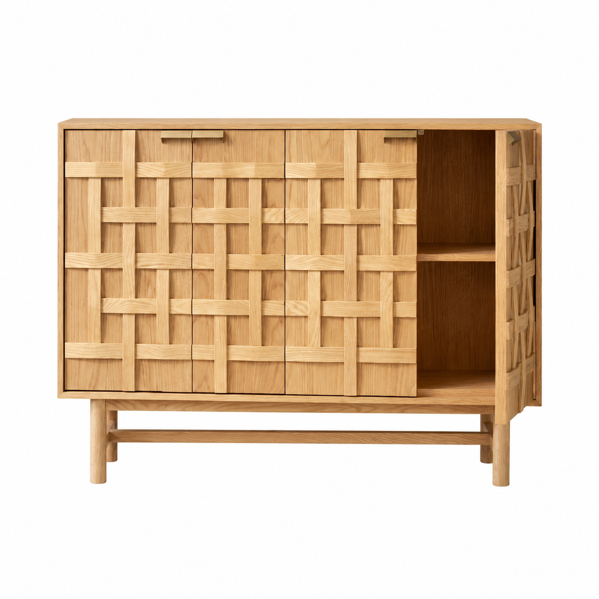 Woven Grid Cabinet