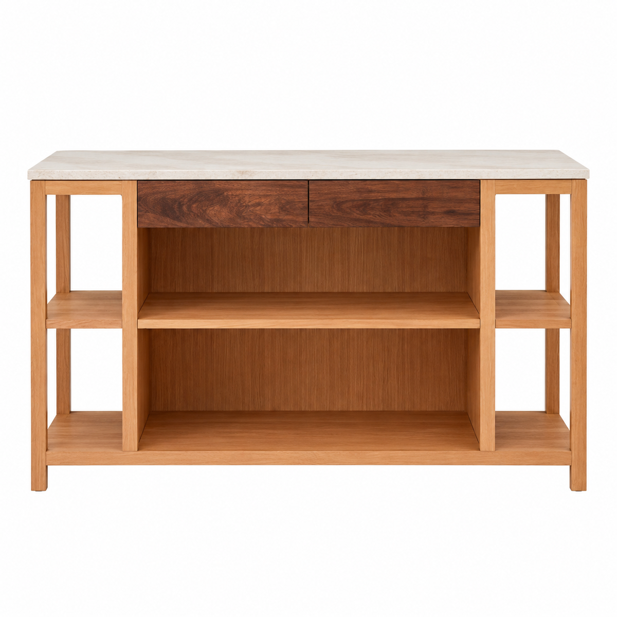 Open Shelf Kitchen Island