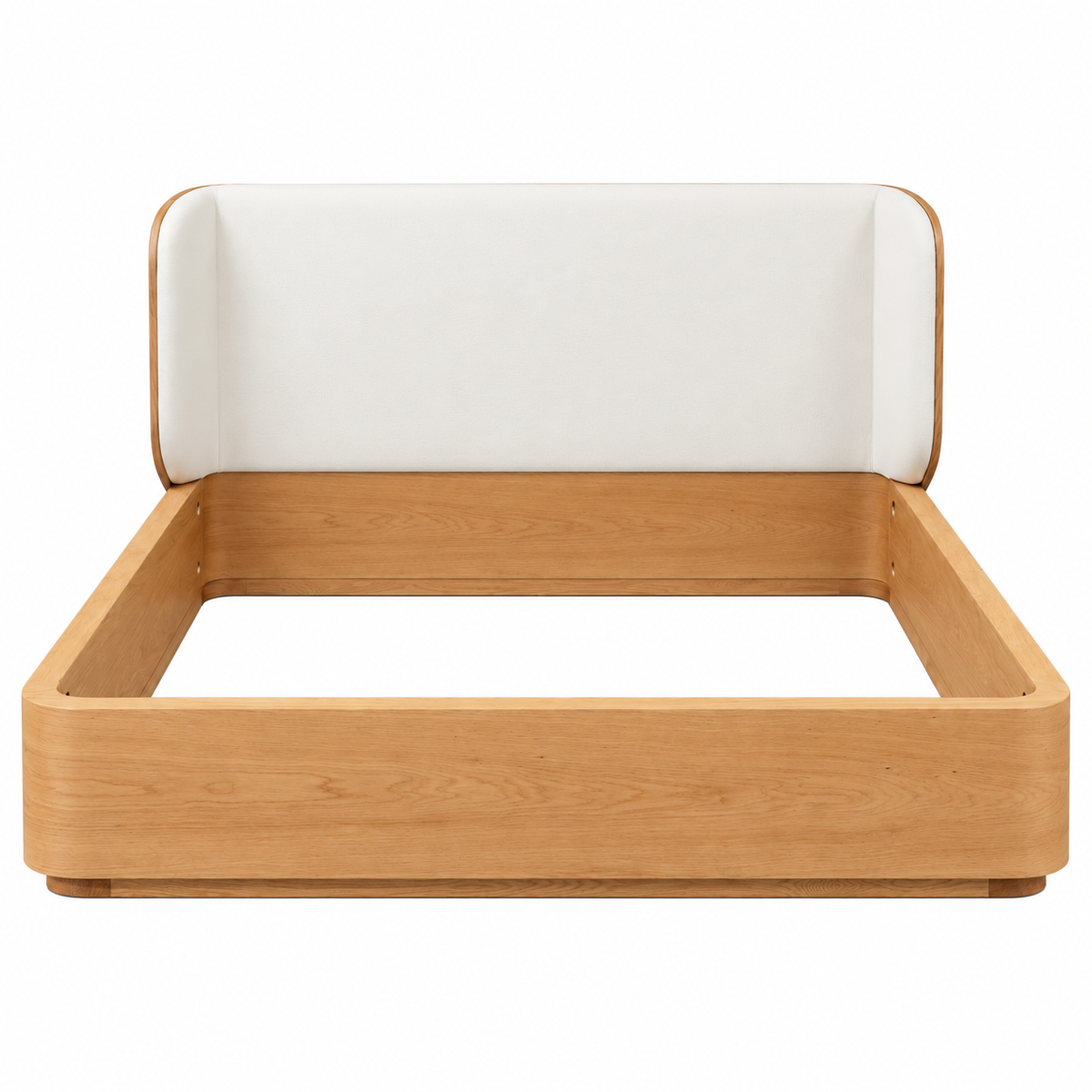 Oak Pillow Panel Bed white background cover image