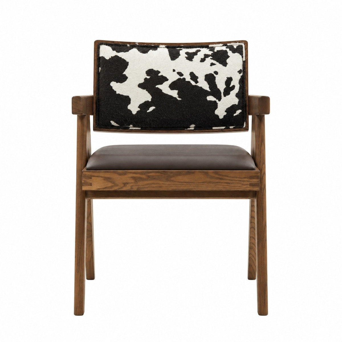 Cowhide Panel Dining Chair cover image