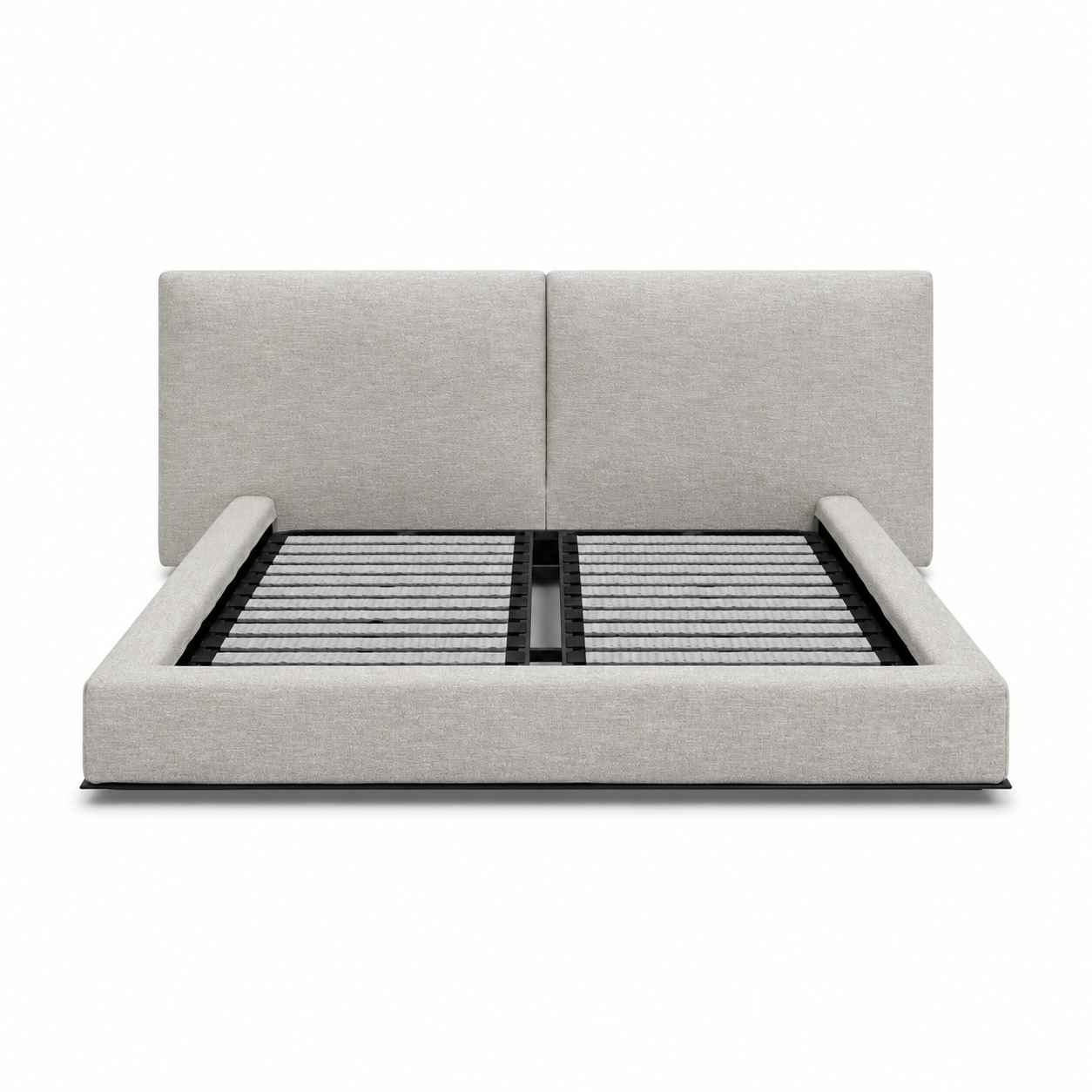 Slate Twin-Panel Bed