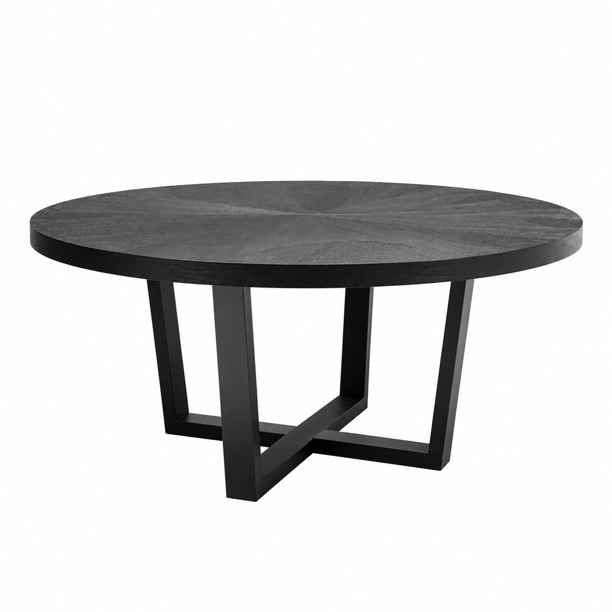 Eclipse Black Round Dining Table