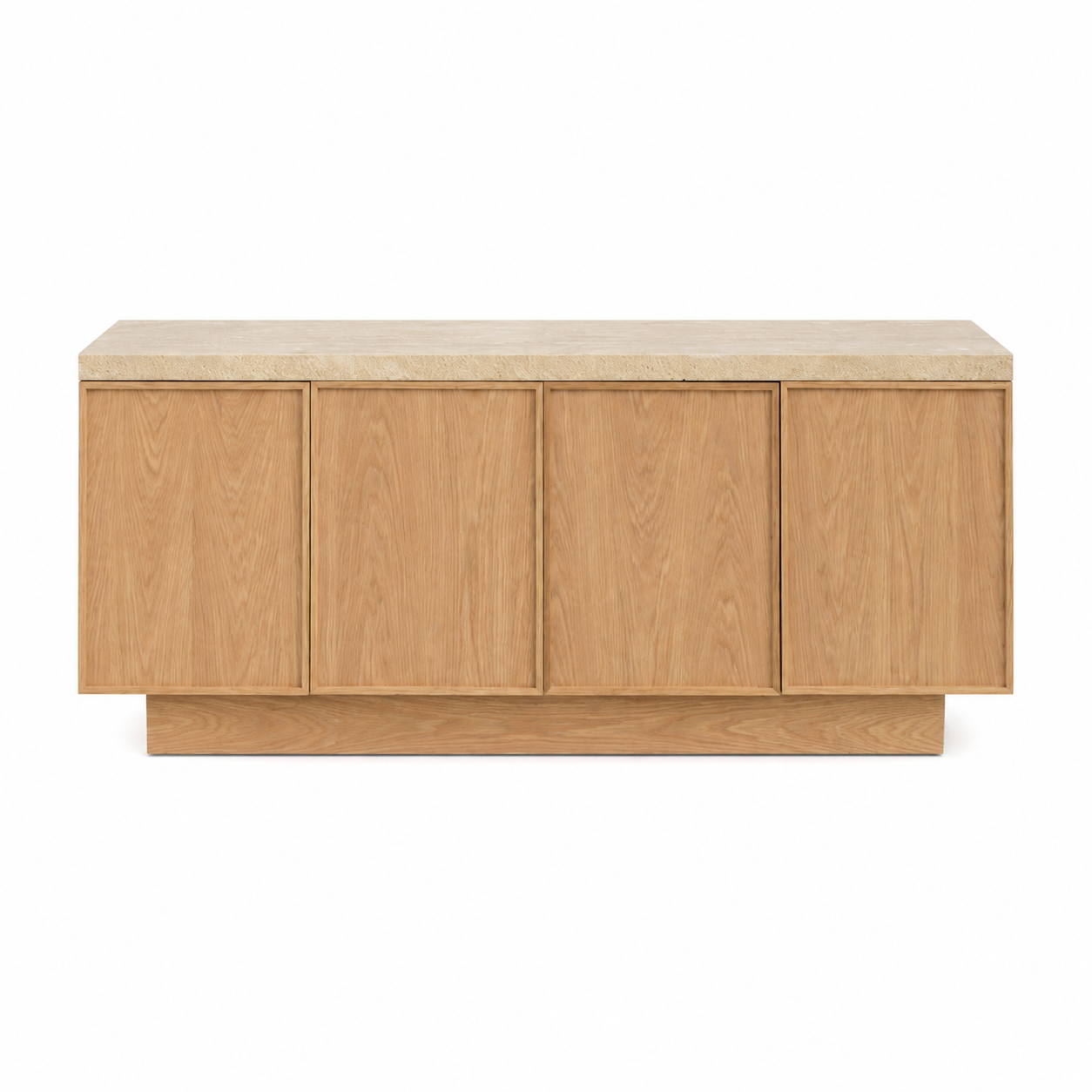 Stone Top Oak Sideboard