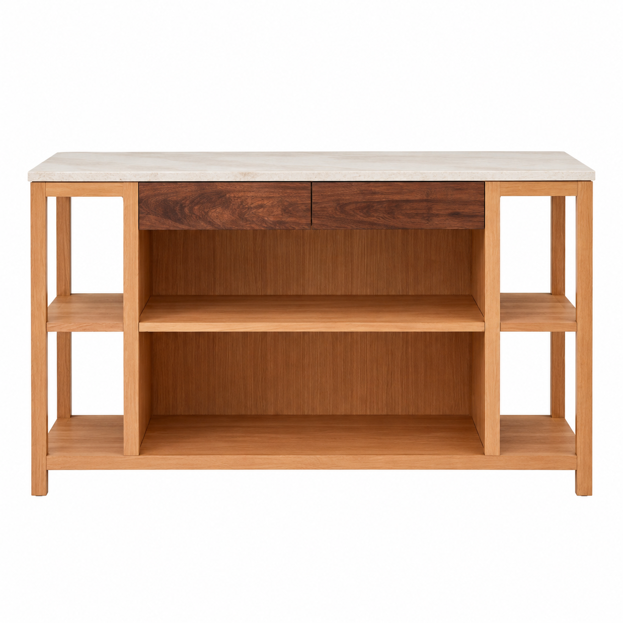 Open Shelf Kitchen Island