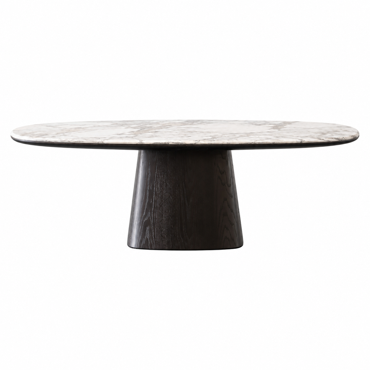 Calacatta Oval Dining Table white background cover image