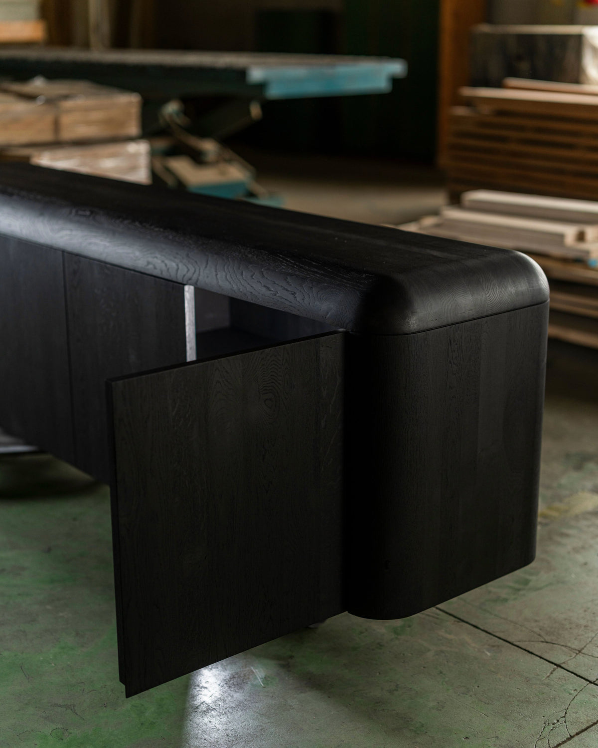 Noir Curved Sideboard detail image 2