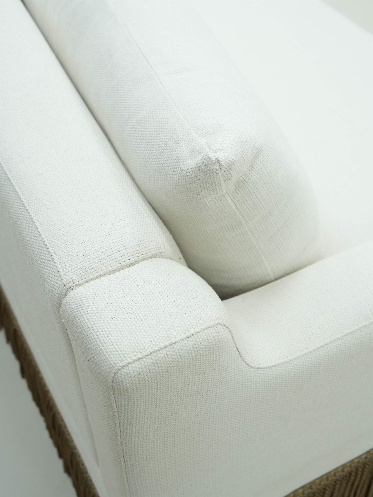 Ivory Fringe Sofa detail image 3