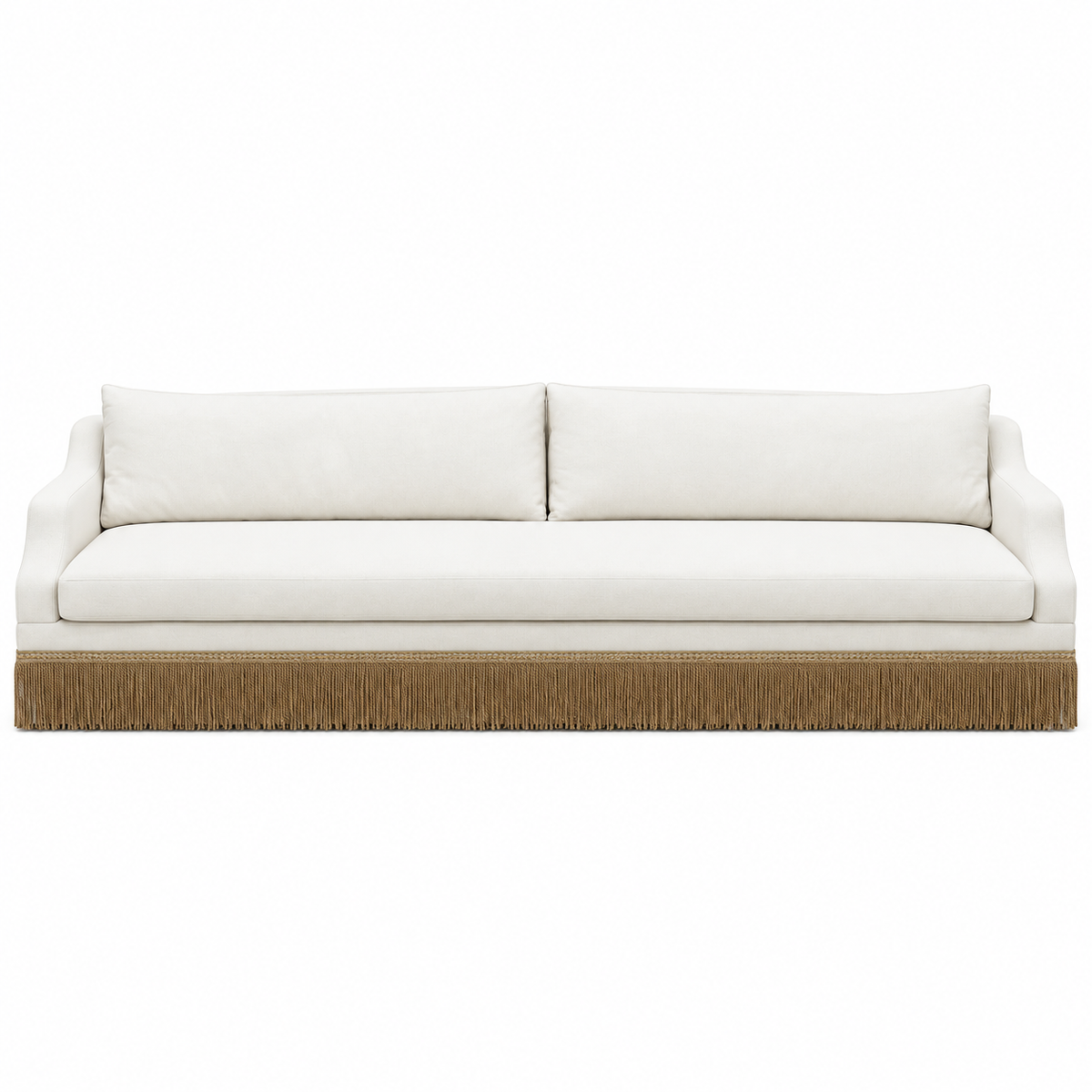 Ivory Fringe Sofa white background cover image