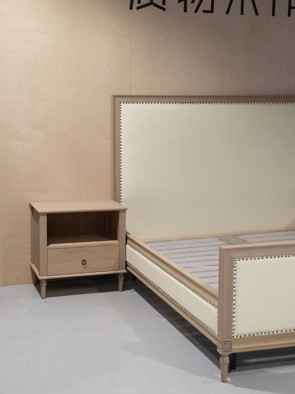 Linen Panel Storage Bed detail image 2
