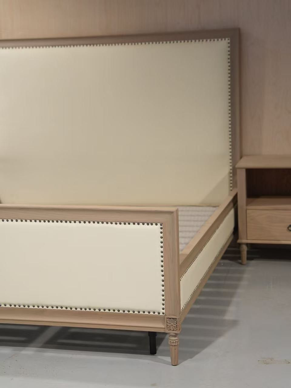 Linen Panel Storage Bed detail image 3
