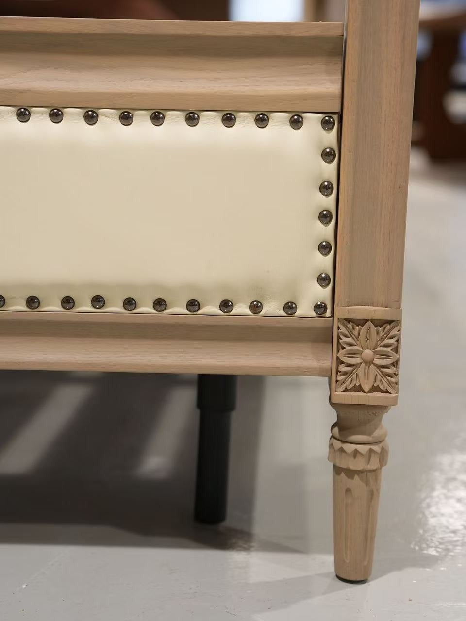 Linen Panel Storage Bed detail image 5