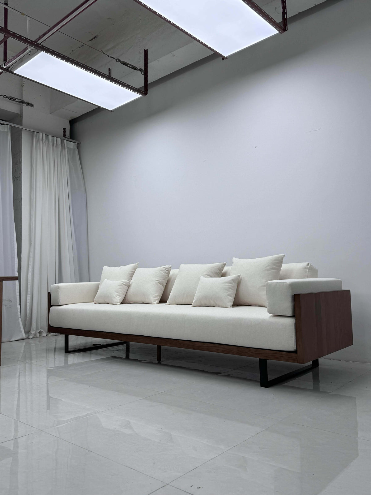 Ivory Slim Frame Sofa detail image 2