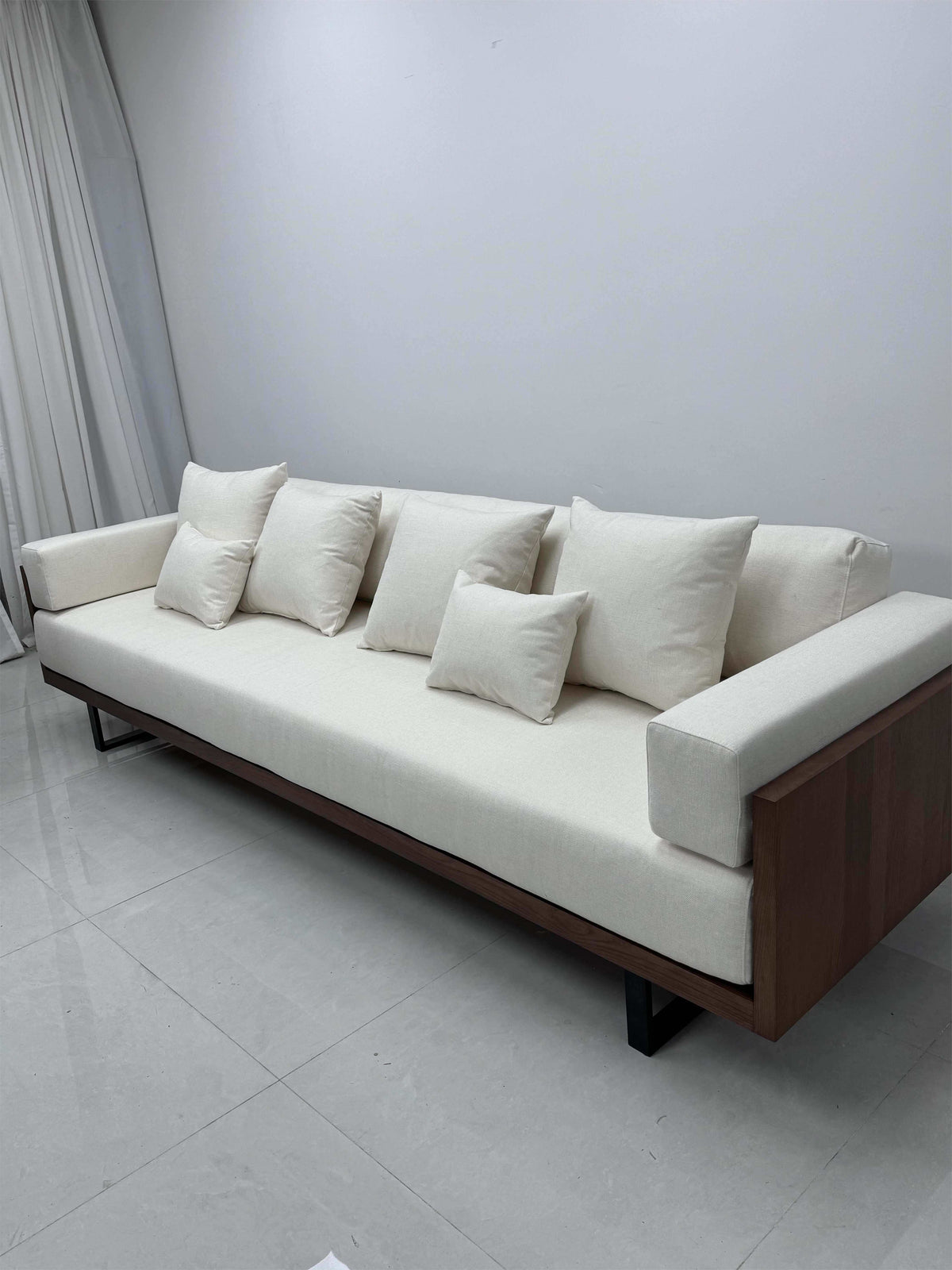 Ivory Slim Frame Sofa detail image 3